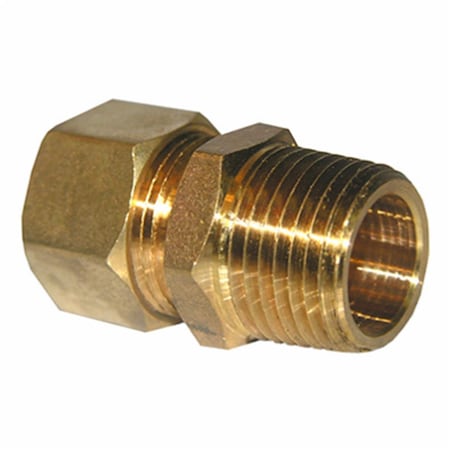 Larsen Supply Co 0.62 Compression x 0.5 in. Male Pipe Thread Brass Adapter 6PK 208050